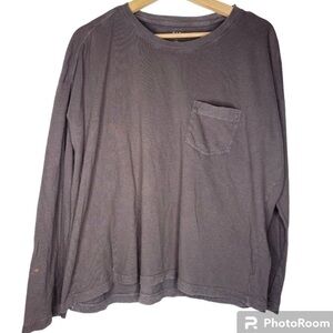 GAP GRAY AUTHENTIC LONG SLEEVE SIZE LARGE